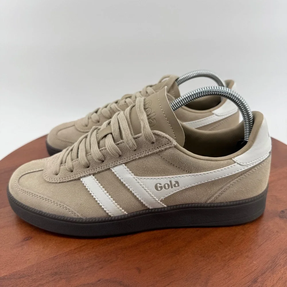 Gola Viper Retro Terrace Casual Sneakers Womens Taupe White Suede  Shoes 8.5 US